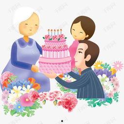 给母亲过生日的照片,记录母亲生日幸福时光”